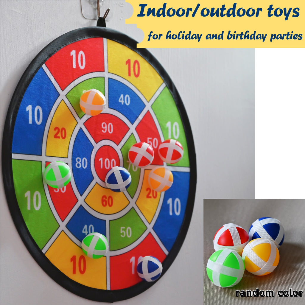 12/8 Sticky Ball Dartboard Set, Outdoor/Indoor Party Toy, Family Interactive Game Prop, Perfect Birthday Gift, Christmas and Halloween Gift, Thanksgiving Gift
