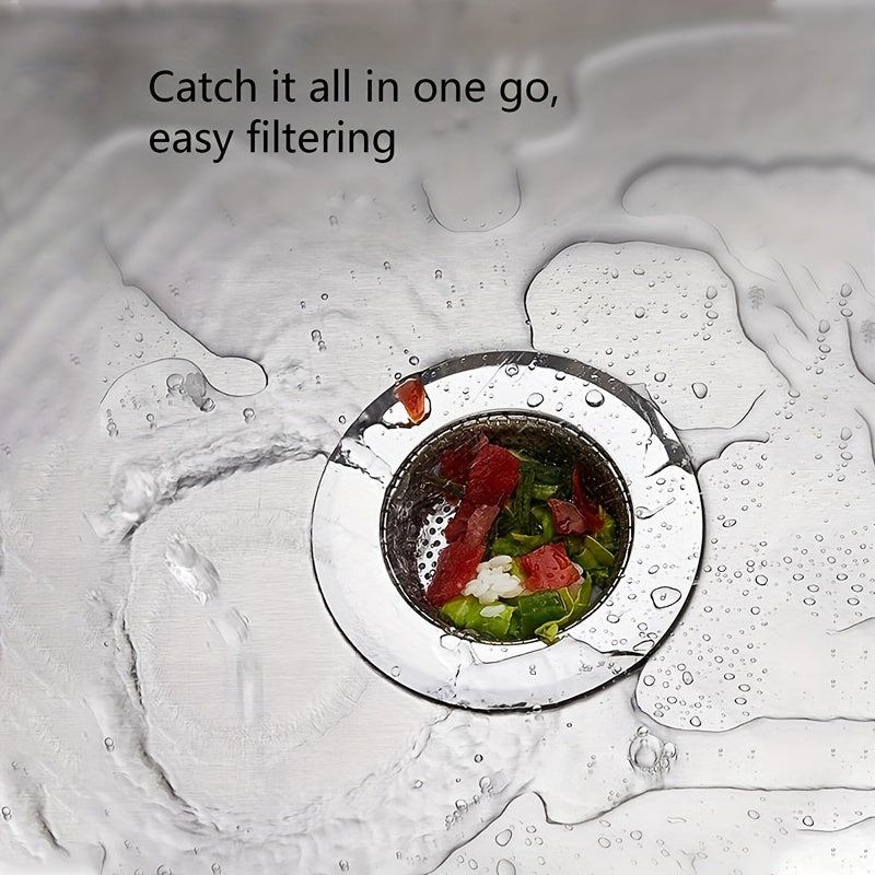 Stainless Steel Kitchen Sink Strainer: Large 11.43cm Diameter, Perfect for Most Kitchen Sinks - 304 Stainless Steel