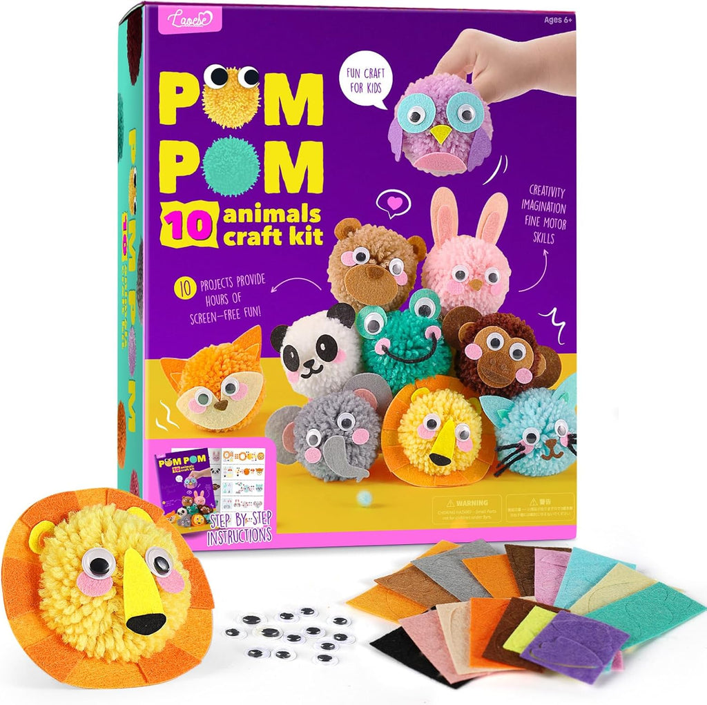 DIY Pom Pom Animal Craft Kit