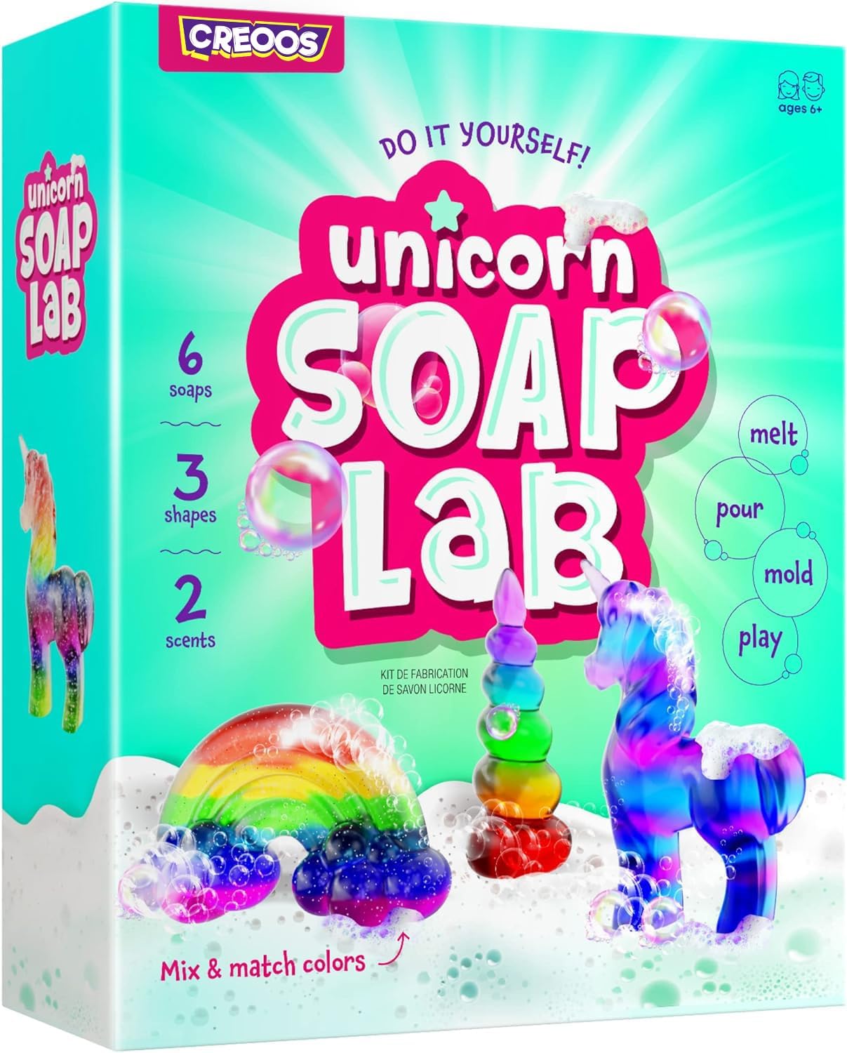 CREOOS Unicorn Soap Making Lab - Science Kit