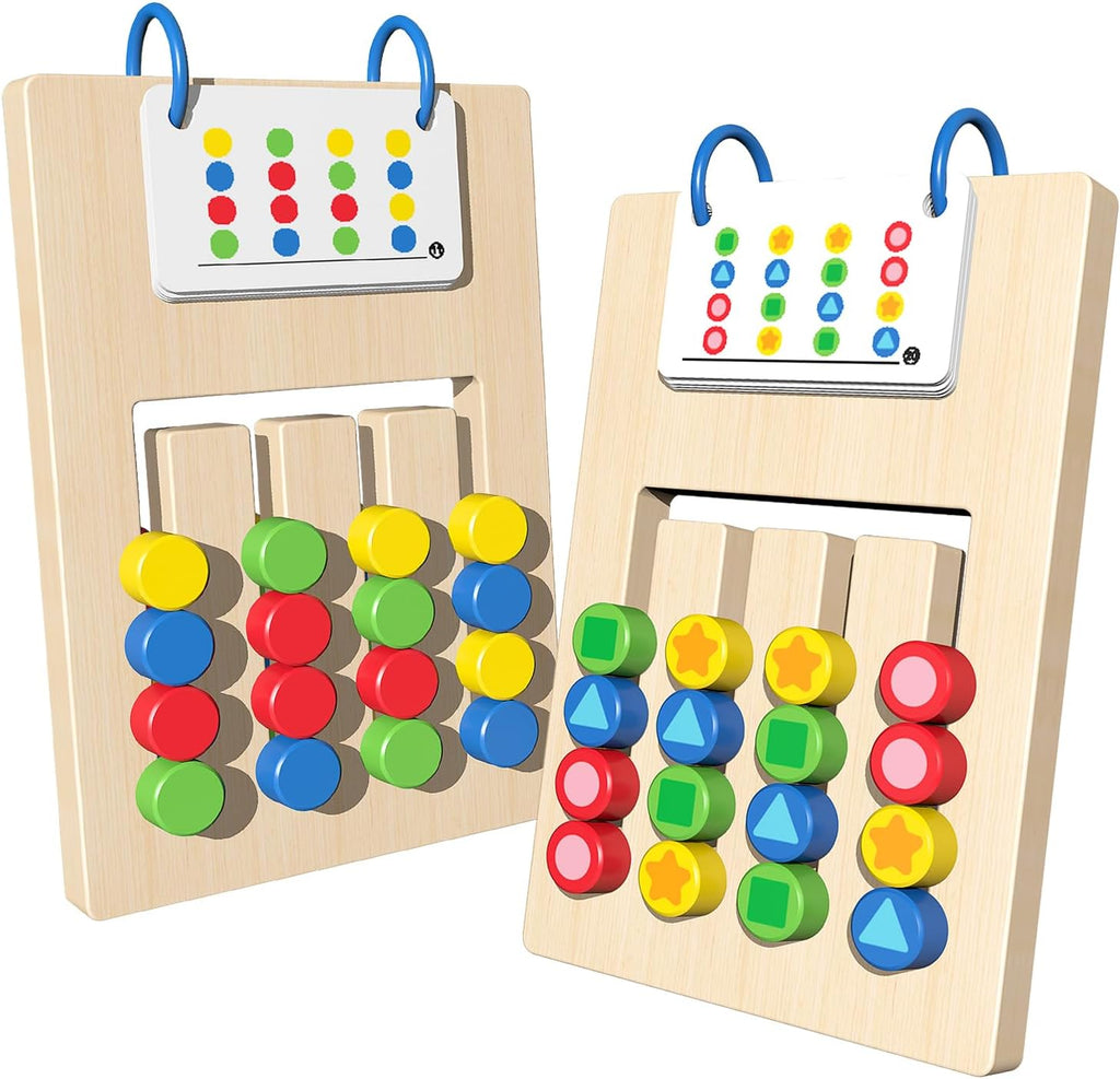 Wooden Logic &amp; Color Matching Board (Brain Toys Collection)