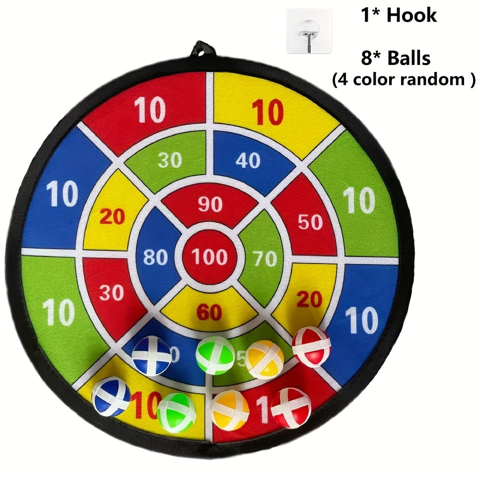 12/8 Sticky Ball Dartboard Set, Outdoor/Indoor Party Toy, Family Interactive Game Prop, Perfect Birthday Gift, Christmas and Halloween Gift, Thanksgiving Gift