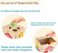 Wooden Shape Sorting Cube Toys