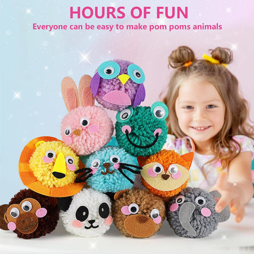 DIY Pom Pom Animal Craft Kit