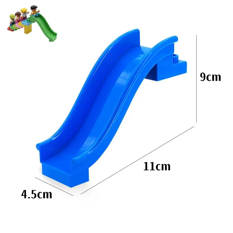 Big Building Blocks Slide Stair Swing Seesaw Ferris Wheel Series Compatible Duploe Large Brick Children Educational Toy Kid Gift