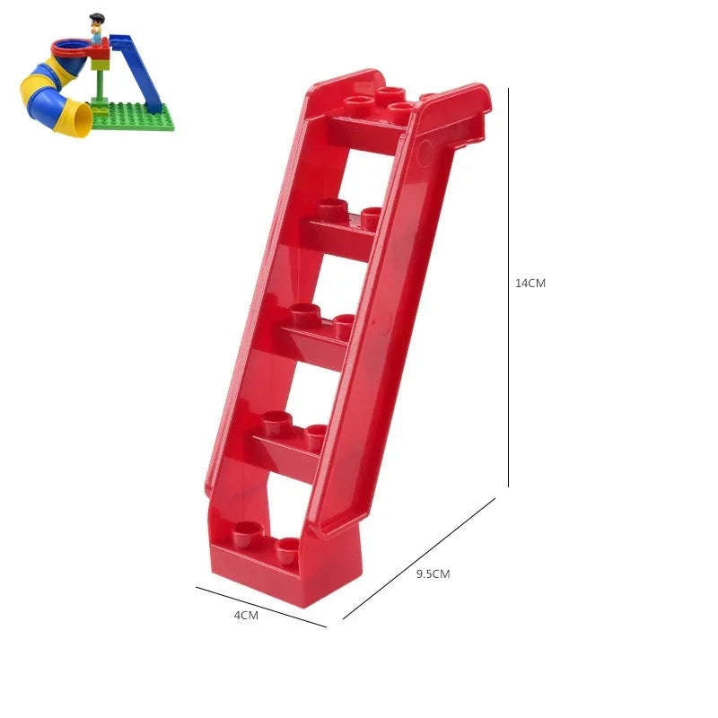 Big Building Blocks Slide Stair Swing Seesaw Ferris Wheel Series Compatible Duploe Large Brick Children Educational Toy Kid Gift