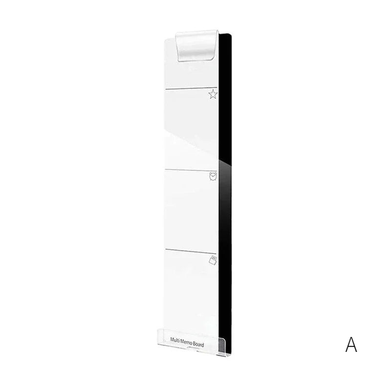 Right Left Acrylic Monitor Memo Board Desk Accessories Computer Display Message Sticky Note Clip Office Supplies