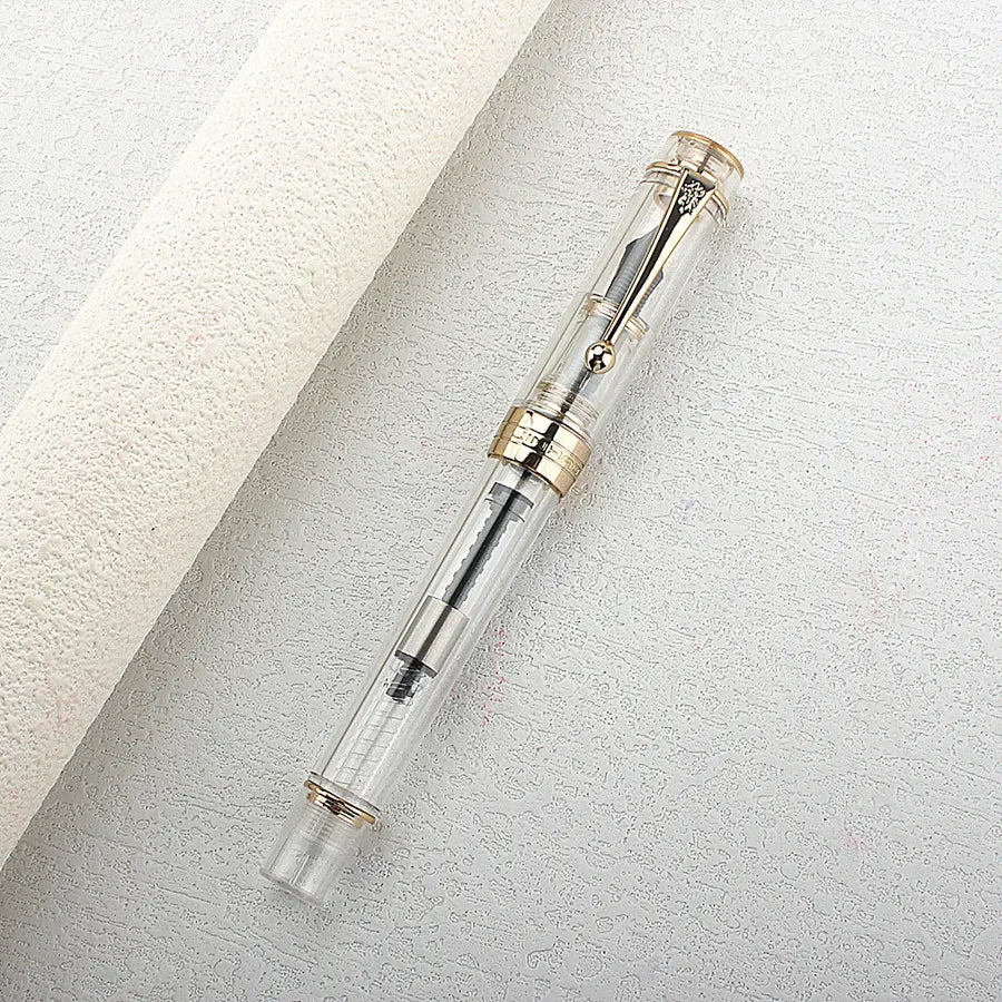 Jinhao 82/9019/100 Fountain Pen Transparency Spin Pen Popular EF F M NIB Business Office School Supplies Writing Stationery