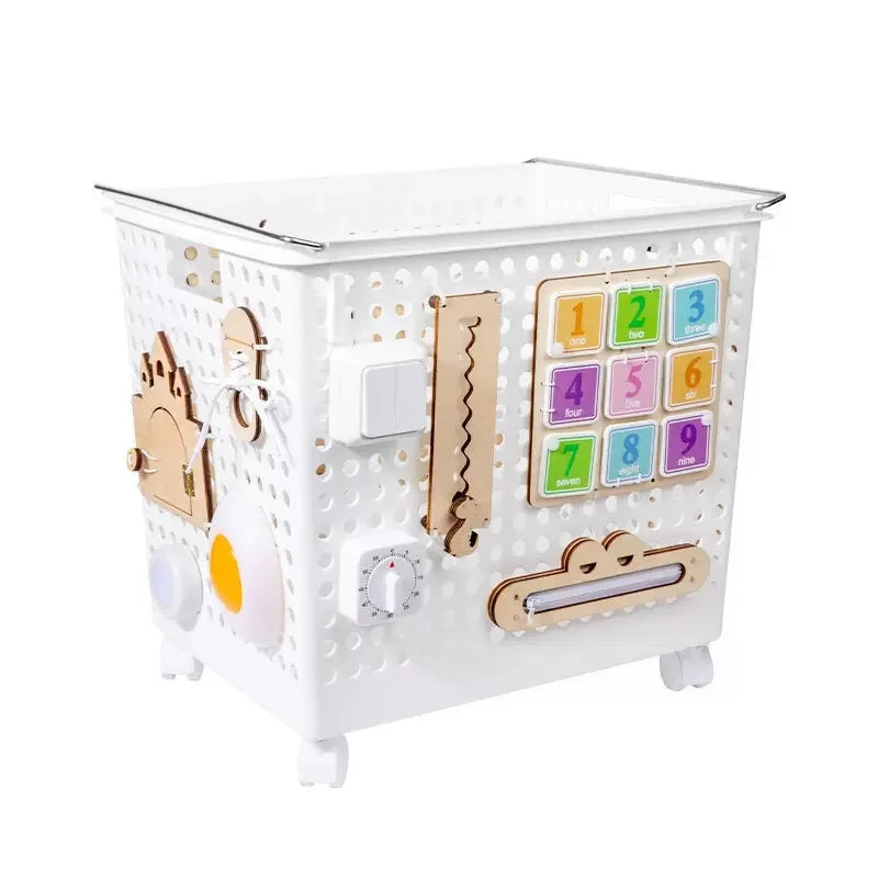 Busy Board DIY Accessories Toys Wooden Busy Board Parts Lamps Doorbell Montessori Toy Educational Games Intellectual Development