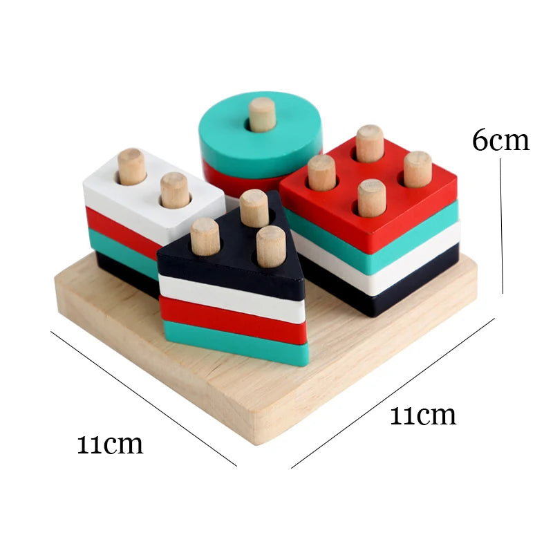 Montessori Toys Baby Wooden Roller Coaster Bead Maze Toddler Early Learning Educational Puzzle Math Toy for Children 1 2 3 Years