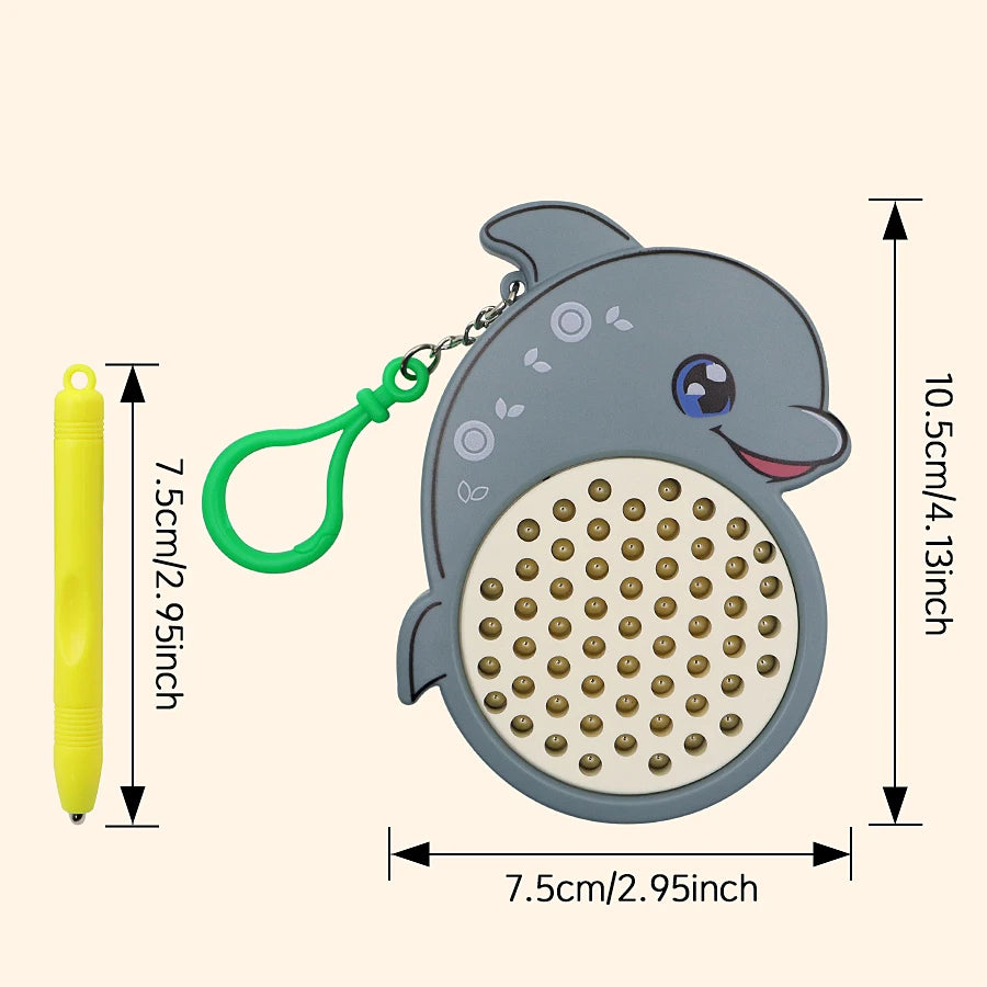 Magnet Ball Drawing Board Kids Magnet Tablet Sketch Pad With Magnetic Stylus Montessori Education Travel Activities Magnet Toy