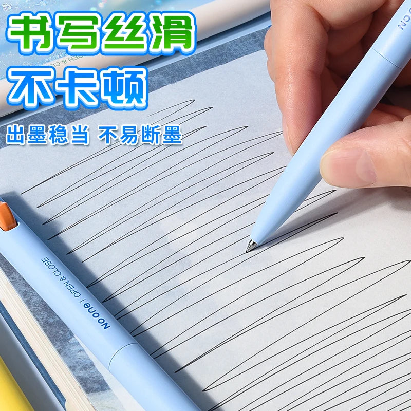 M&G 0.5mm Fine Point Gel Pen Quick Dry Ink Black Refillable for Students And Office Use