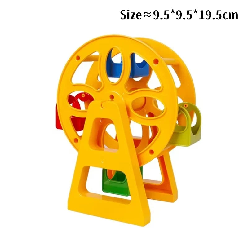 Big Building Blocks Slide Stair Swing Seesaw Ferris Wheel Series Compatible Duploe Large Brick Children Educational Toy Kid Gift