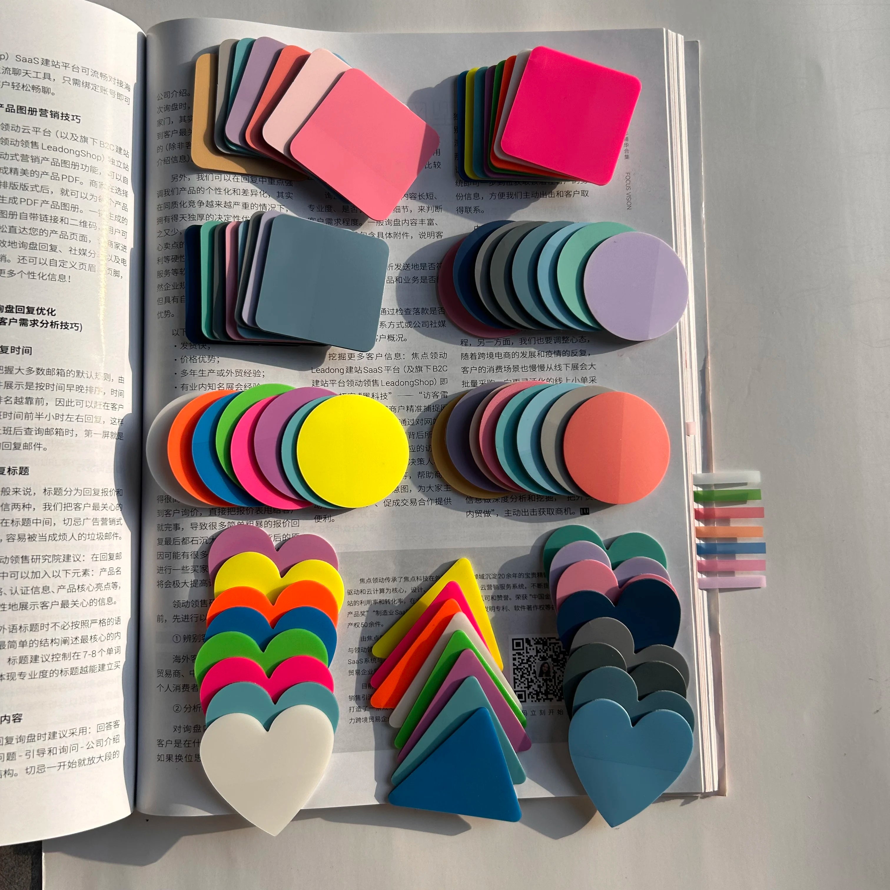 8 Colors 160 Sheets Transparent Sticky Note Memo Pad Scrapes Stickers Waterproof Clear Notepad School Stationery Office Supplie