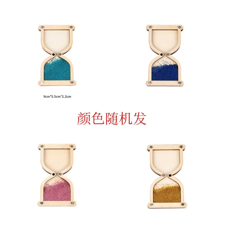 DIY Busy Board Montessori Hot  Air Dalloon Carriage Door Educational Toy Wood Chip Graphic Pairing Wooden Part For Childre Gifts