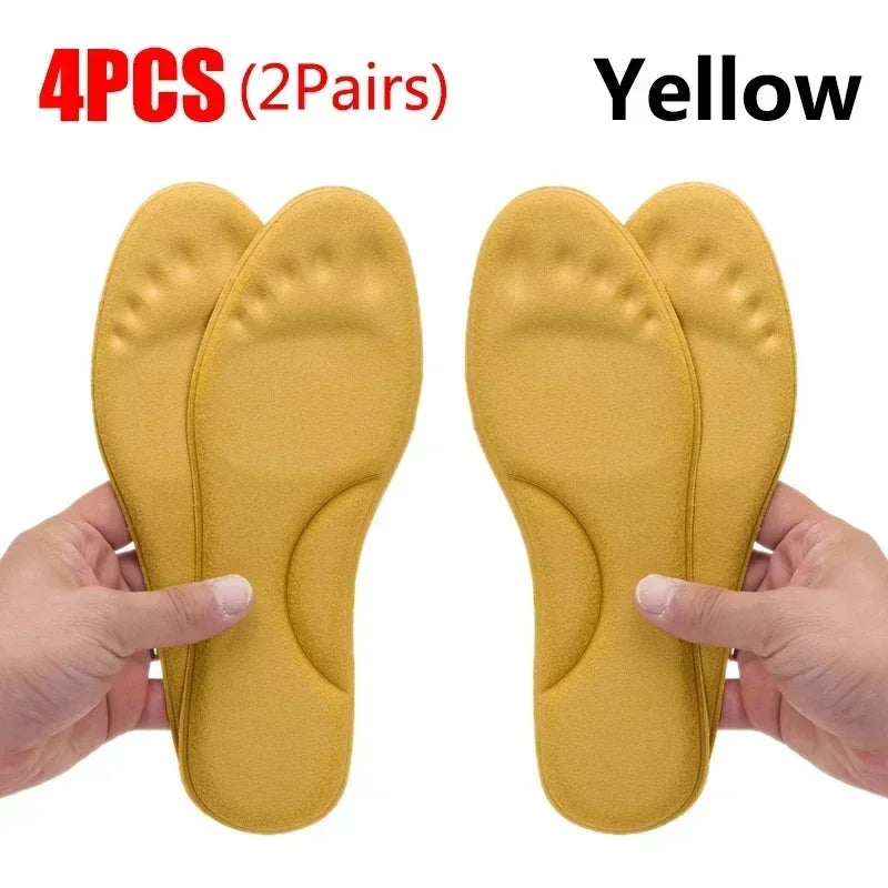 FurTherma - Winter Fur Self Heating Insoles Foot Thermal Thicken Insole Memory Foam Shoe Pads Warm Sports Shoes Inserts for Women Men