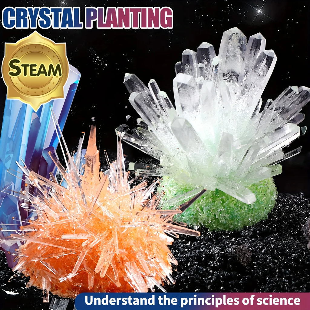 Science education toys, crystal growth and planting, educational puzzle toys, DIY crystal growth toys, Halloween/Christmas