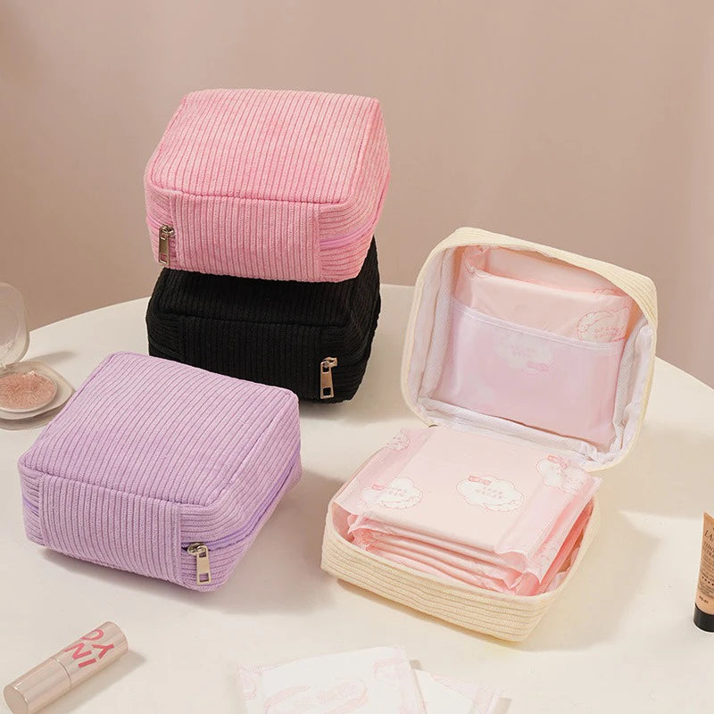 Toiletry - Bag Sanitary Pad Pouch Pad Pouch Cute Cosmetic Storage Pouch Women Small Makeup Bag Cable Case