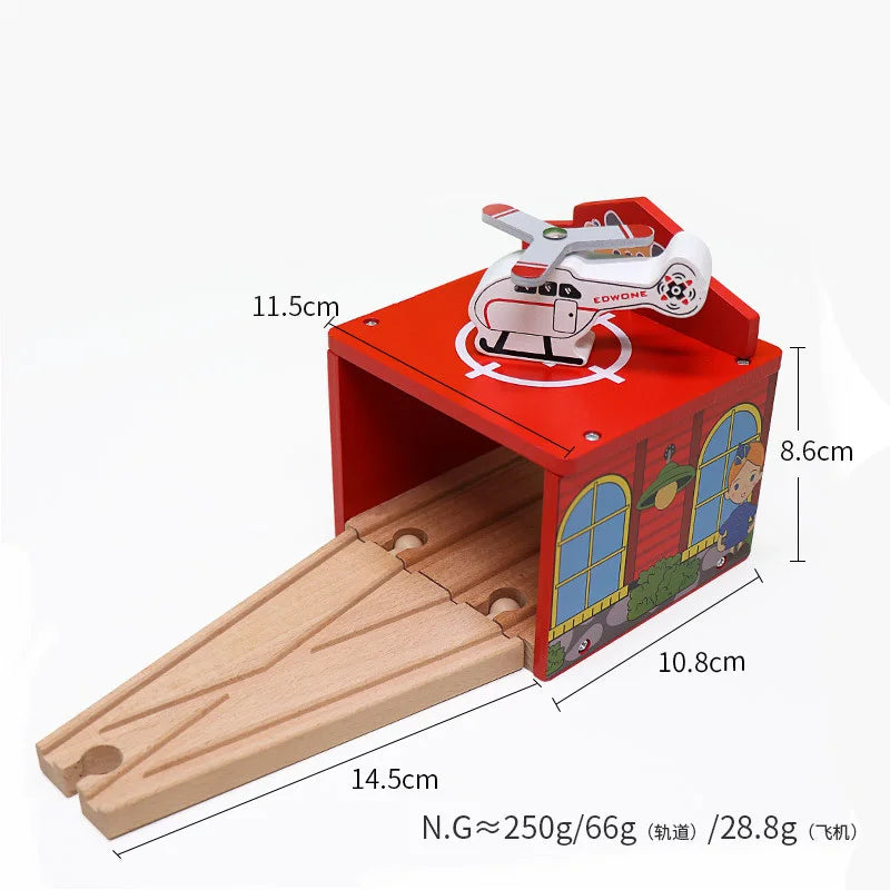 33style DIY Wooden Train Rail Tracks Accessories Wood Railway Track Parts Fit For All Wood Track Toy Christmas Birthday kid Gift