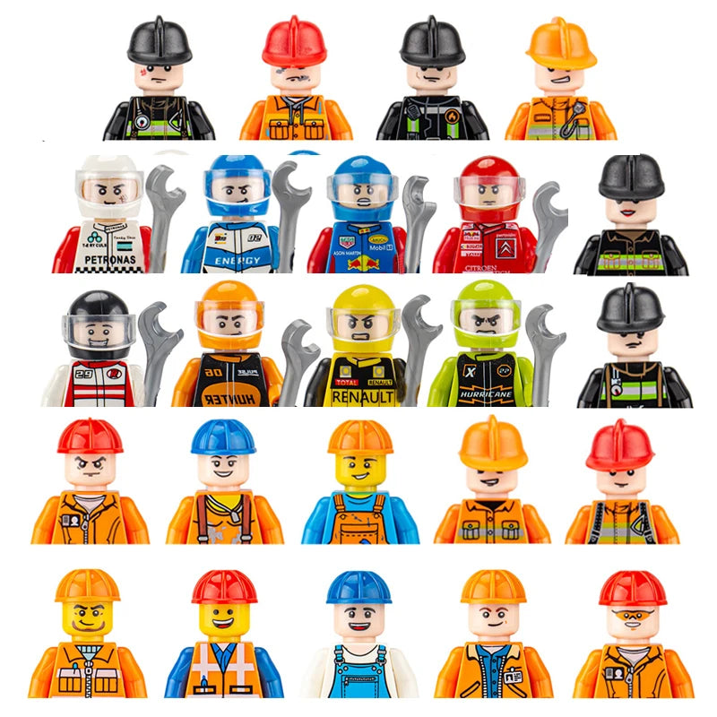 Building block toys, mini figures, character action figures, city people, building block accessory sets, children's gifts
