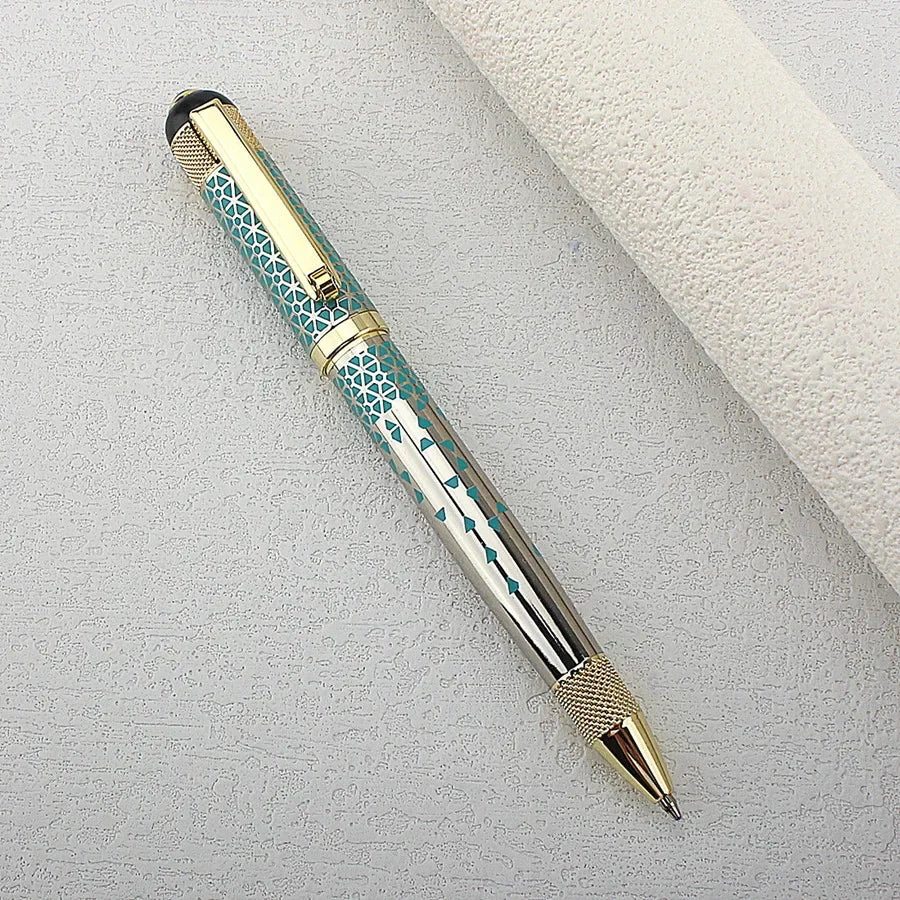 Classic Luxury Ink Ballpoint Pen, Ink Medium Point 0.7mm Smooth Writing Metal Ball Point Pen Signature Pen