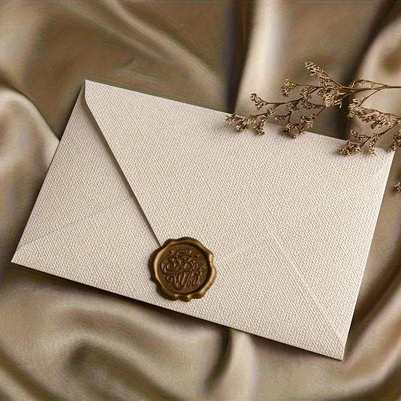 Vintage Envelopes Letter Writing Stamp Wax Seal Stickers Postcards Wedding Gift Wrap Envelopes