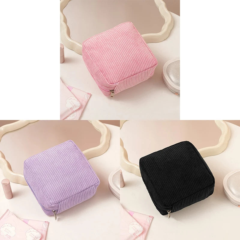 Toiletry - Bag Sanitary Pad Pouch Pad Pouch Cute Cosmetic Storage Pouch Women Small Makeup Bag Cable Case