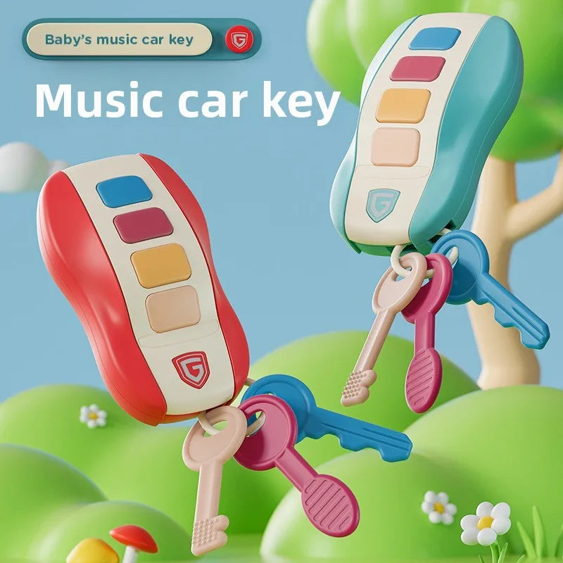 Baby Music TV Remote Control Montessori Early Educational Toys Multi-functional Numbers English Learning Toys Gift for Newborn