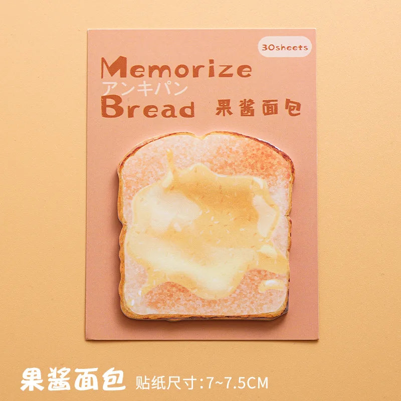 Memory Bread Series Convenient Notes Creative and Beautiful Notes Memo N Times Ins Style High-end Note Paper Stationery Supplies