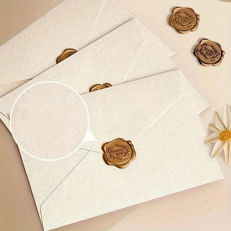 Vintage Envelopes Letter Writing Stamp Wax Seal Stickers Postcards Wedding Gift Wrap Envelopes