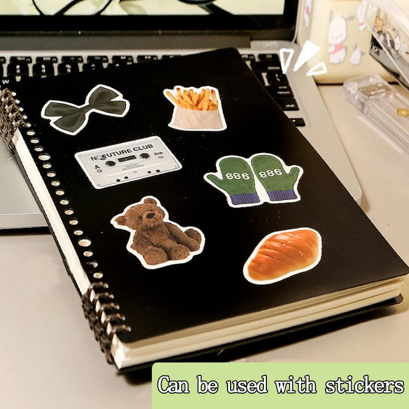 Loose Leaf Notebook refillable page Diary Planner Office School Supplies Stationery cute gel pen student writing a5 kawaii shell