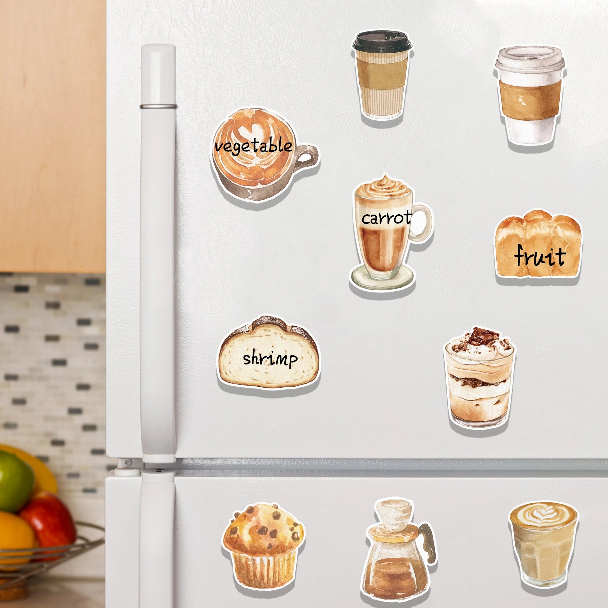 12/24/36pcs Coffee Theme Sticky Notes Set, Self-Stick Notes Pads, Writing Memo Pads for Office Home Use Kids Gifts Supplies