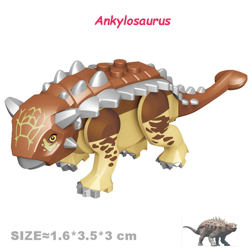 Jurassic World Dinosaurs Velociraptor Triceratops Indominus T-Rex Model Assemble Educational Building Blocks Toys For Kids Gifts