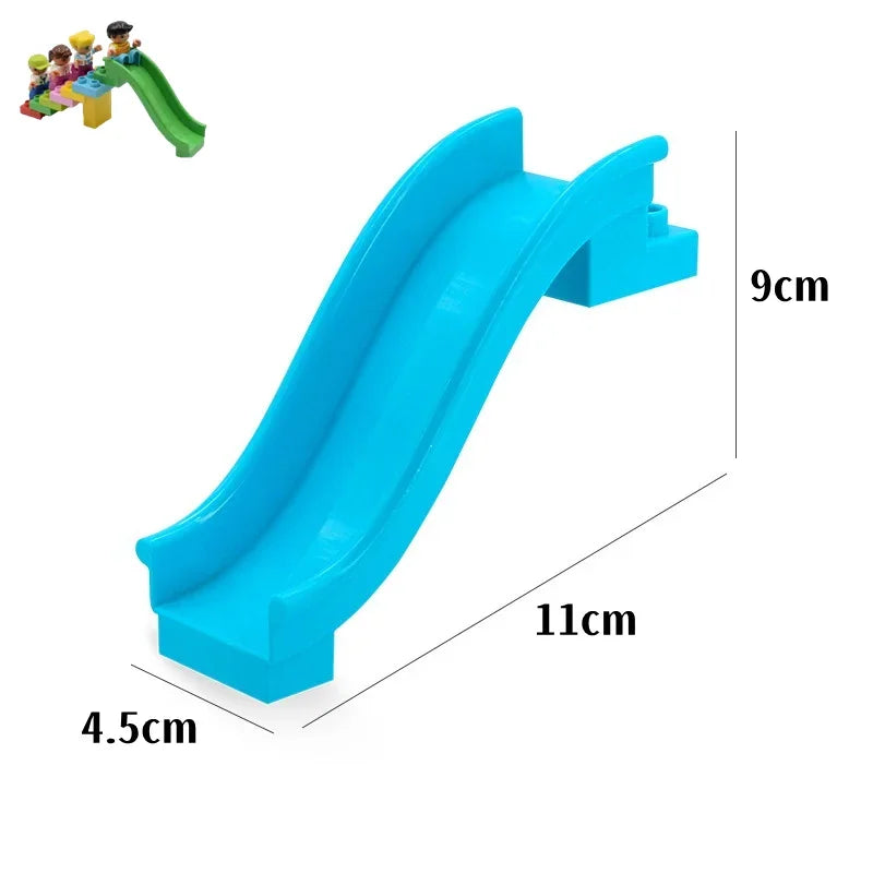 Big Building Blocks Slide Stair Swing Seesaw Ferris Wheel Series Compatible Duploe Large Brick Children Educational Toy Kid Gift