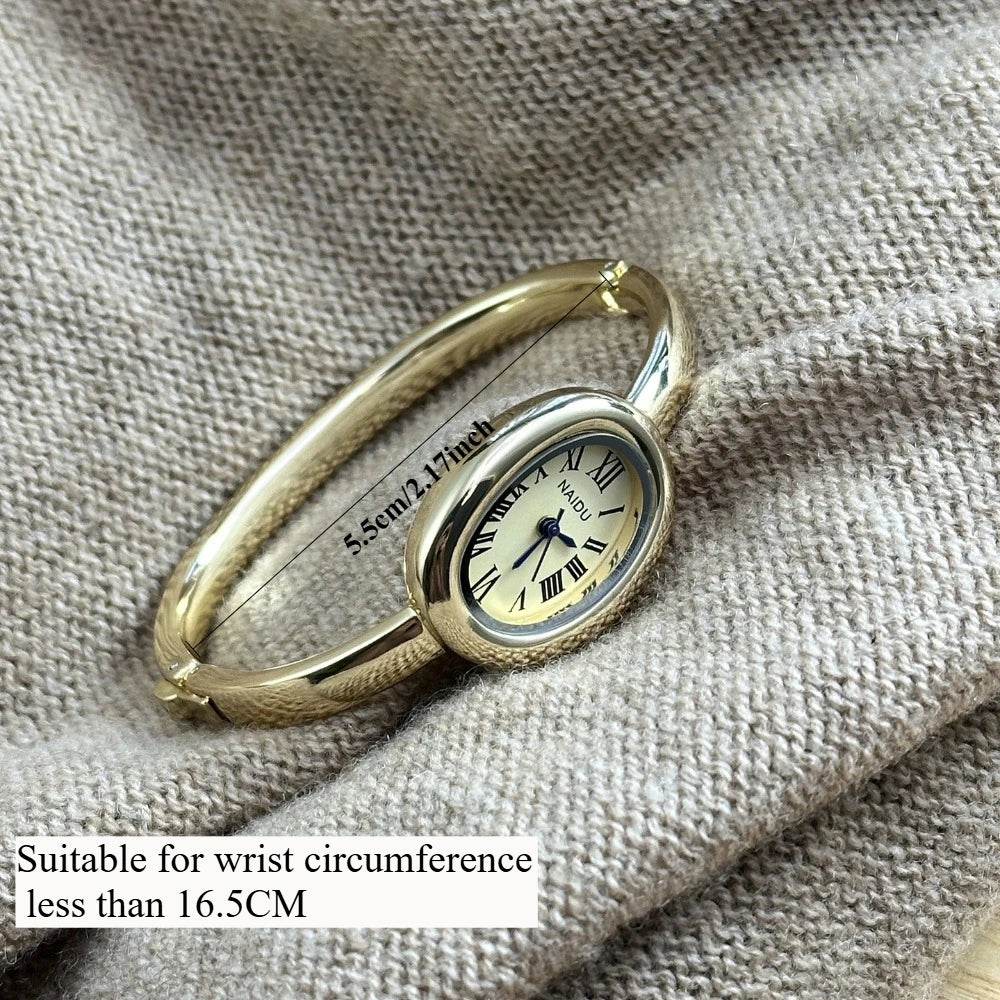 ARVA - 
Famous Brand Bracelet Watch Stainless Steel Strap Gold Watch Fashion Small Dial Ladies Girl Gift Wristwatches Relojes Para Mujer