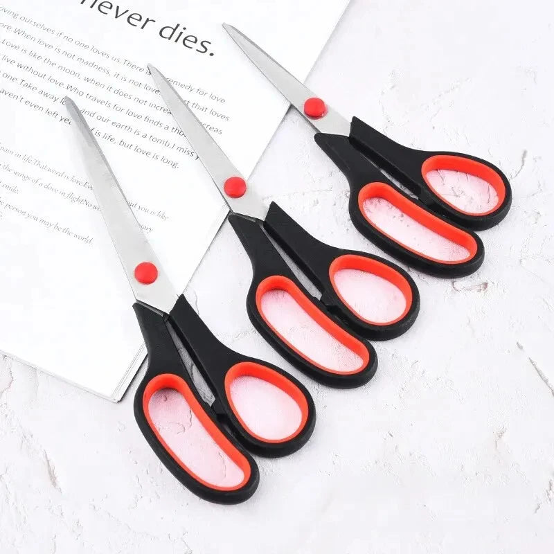 3Pcs Stainless Steel Scissors Student Stationery Scissor Household Multi Functional Office Tailor Scissors Hand Cutting New
