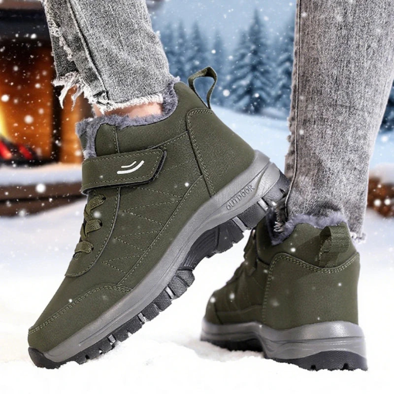 Fashion - Women Sneakers for Autumn and Winter Comfort Lined Anti Slip Soft Sole Elderly Shoe New Warm Walking Flat Athletic Shoes