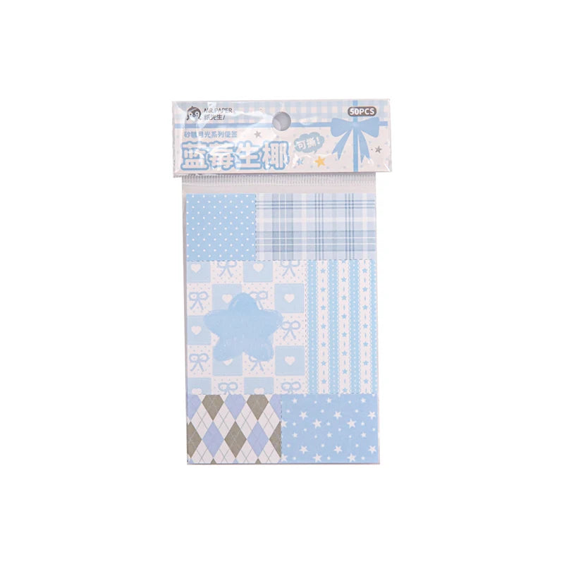 TIANZI 50/100Pcs Cute Cartoon Square Memo Pads High-Quality Writing Paper for To-Do Lists Journals Notes DIY Office Stationery