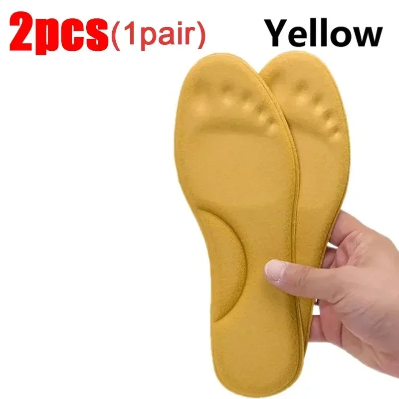 FurTherma - Winter Fur Self Heating Insoles Foot Thermal Thicken Insole Memory Foam Shoe Pads Warm Sports Shoes Inserts for Women Men