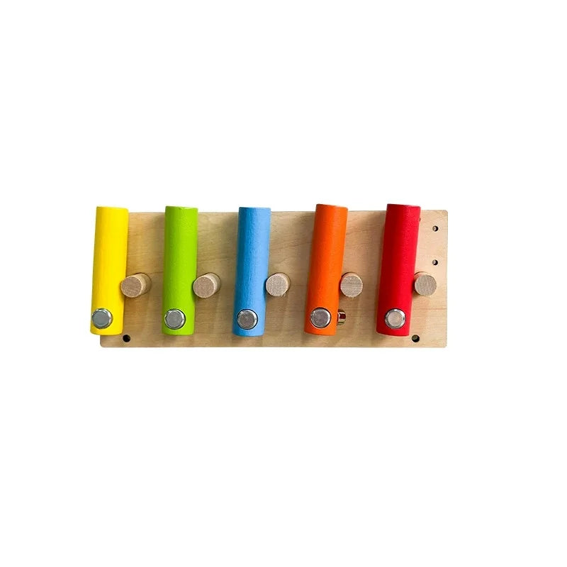 New Kindergarten Montessori Busy Board Hourglass Puzzles Accessories Bell Roller Counting bead Wall Toy Educational Toy For Gift
