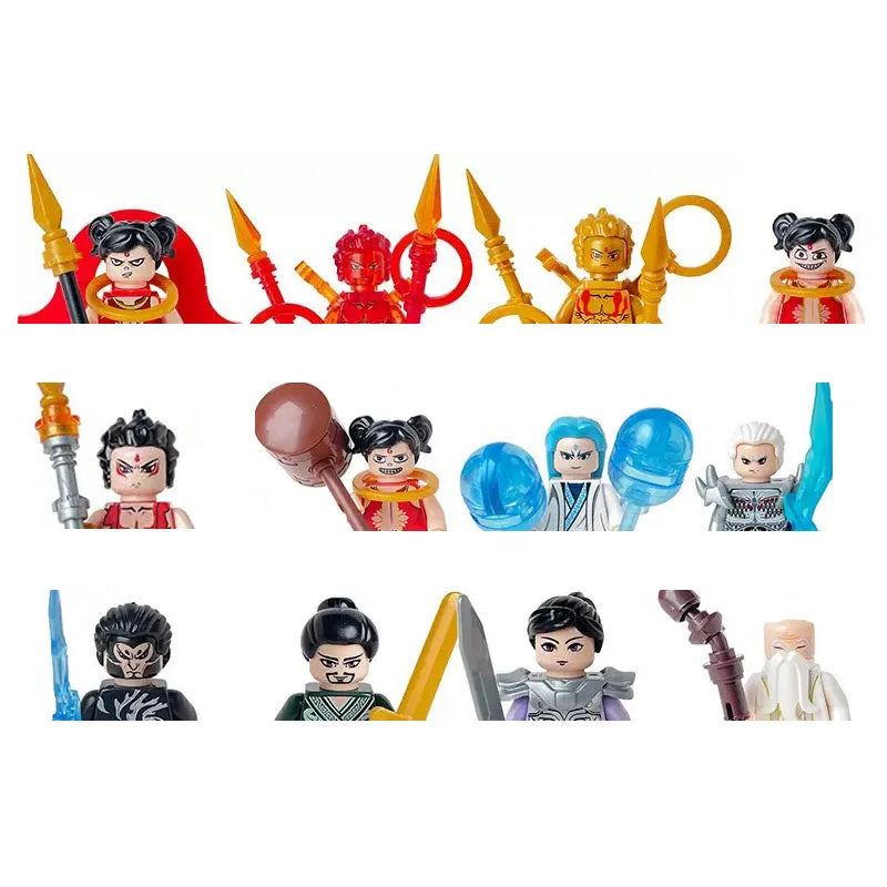 Building block toys, mini figures, character action figures, city people, building block accessory sets, children's gifts