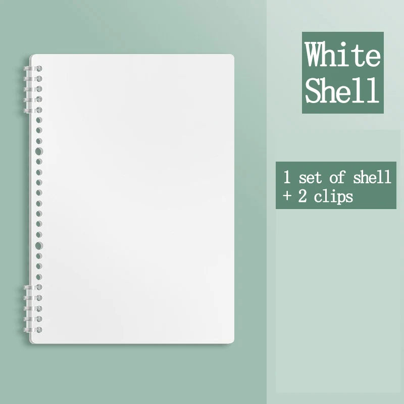 Loose Leaf Notebook refillable page Diary Planner Office School Supplies Stationery cute gel pen student writing a5 kawaii shell