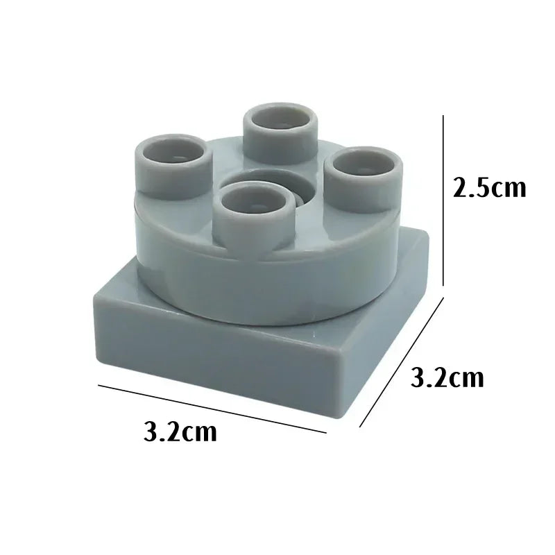 Big Building Blocks Slide Stair Swing Seesaw Ferris Wheel Series Compatible Duploe Large Brick Children Educational Toy Kid Gift