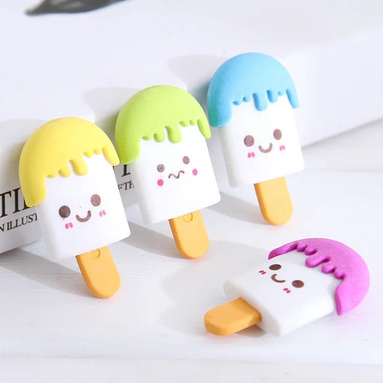 Creative Toast Bread Eraser Student Creative Stationery Children's 1st Period End Christmas Cute Gift Reward Kawaii Erasers