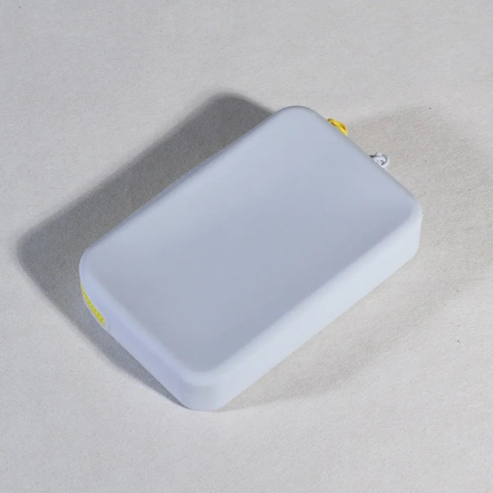 AquaSil - Portable Large Capacity Cosmetic Storage Bag with Zipper Silicone Storage Bags Outdoor Waterproof Square Makeup Pouch