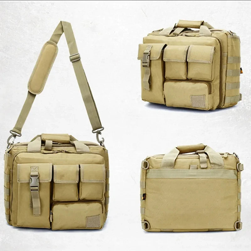 Tactical - Molle Nylon Messenger Shoulder Bag Laptop Handbags Briefcase Outdoor Multifunction Climbing Bag