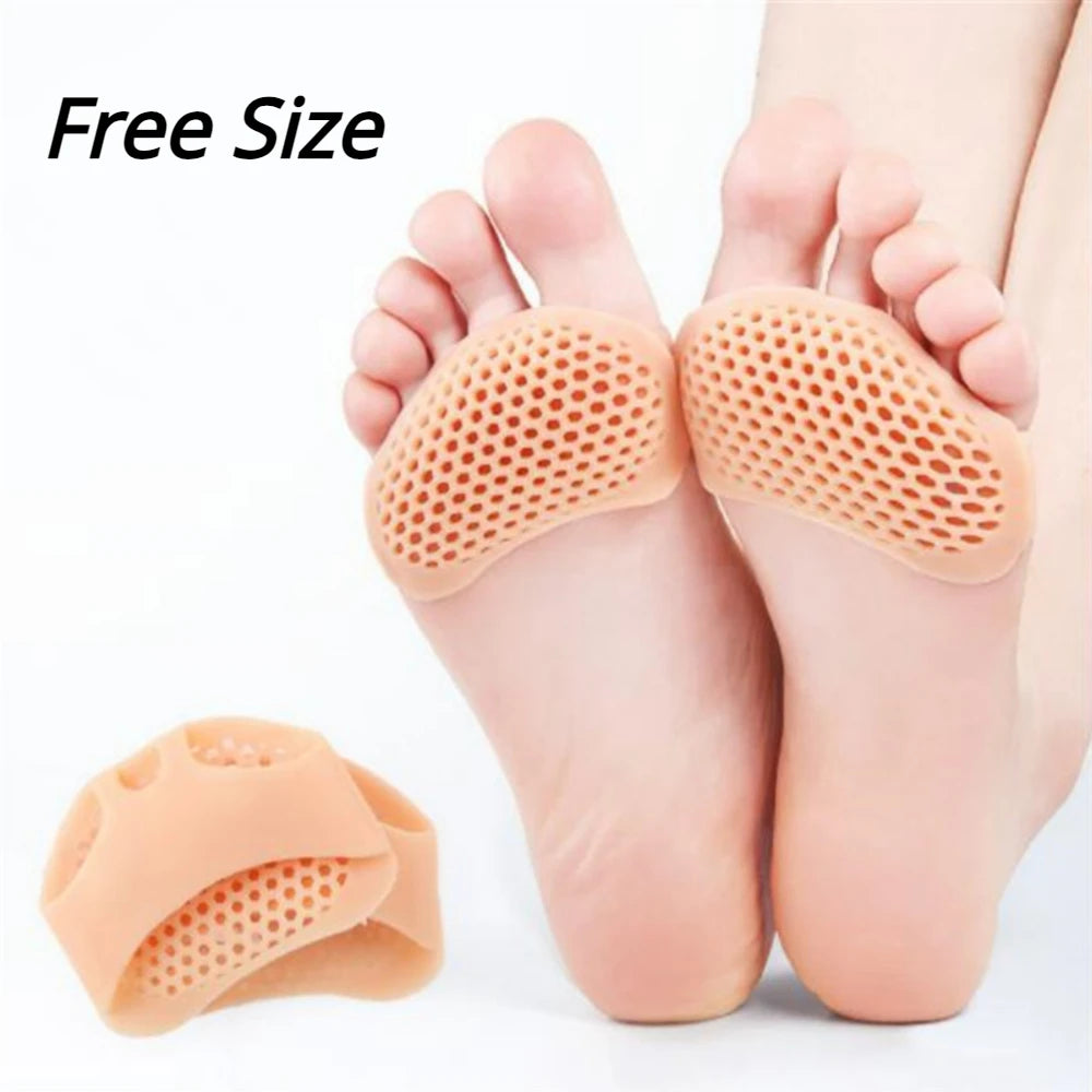 Stepora - Silicone Metatarsal Pads Toe Separator Pain Relief Forefoot Socks Insole Orthotics Hallux Valgus Bunion Corrector Foot Care Tool