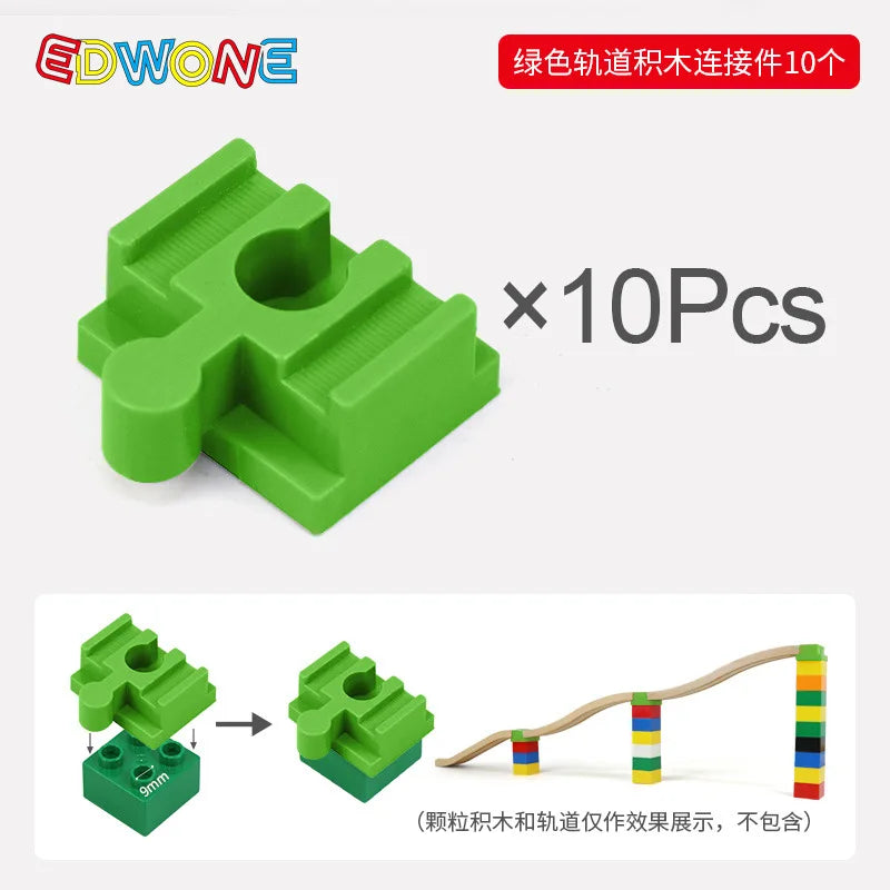 Wooden Train Rail Kinds Of Wooden Train Track Connector Adapter Fit for All Brands Wood Tracks Educational Toys For Kids Gift