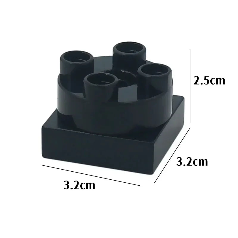 Big Building Blocks Slide Stair Swing Seesaw Ferris Wheel Series Compatible Duploe Large Brick Children Educational Toy Kid Gift