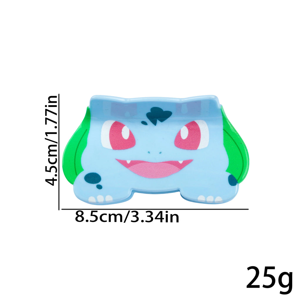 PikaClaw - 1PC/3PCS Pokémon cute Pikachu Bulbasaur hair claw, multi-functional hair accessory hair claw